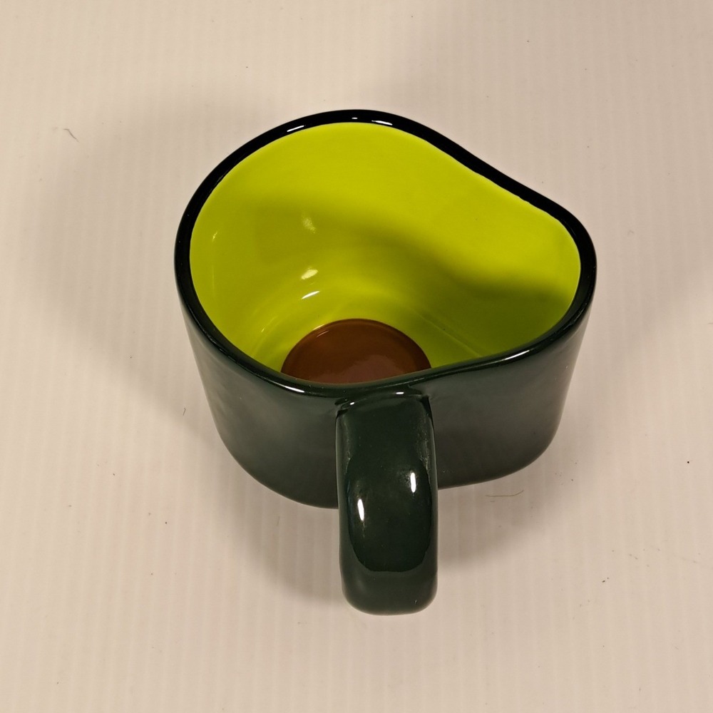 Tabitha Brown Target Avocado Stoneware Mug Green Fruit Shape Coffee Cup